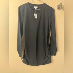 J. Crew Long-sleeve crewneck maternity tee. NWT!